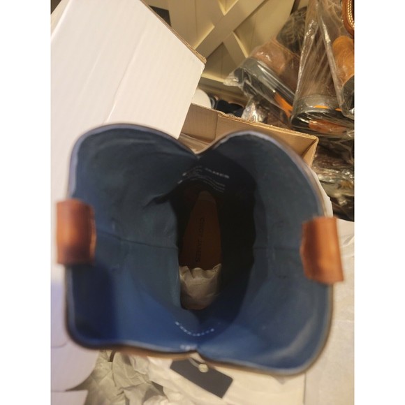 Cody James Brown Leather Square Toe Pull On Western Boots Men’s Size 12 D - Picture 7 of 14